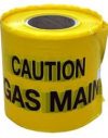 Caution Warning Tape Yellow Gas Main Below