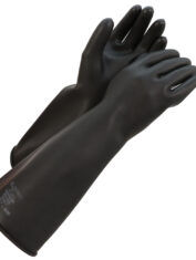Chemprotec Black Rubber Milking Glove 2