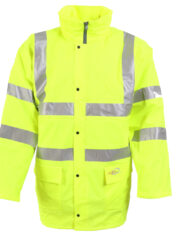 Flexothane Hi Viz Padded Parka Jacket Yellow
