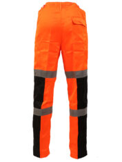 Hi Viz Ballistic Trousers Orange Back