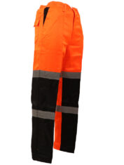 Hi Viz Ballistic Trousers Orange Side