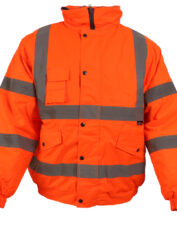 Hi Viz Bomber Jacket Orange