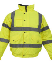 Hi Viz Bomber Jacket Yellow