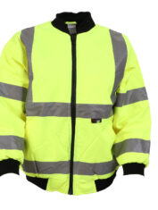 Hi Viz Kids Bomber Jacket Fluro Yellow