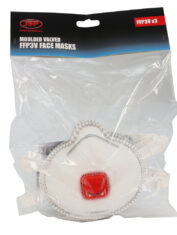 Moulded 3Pk FFP3V Dusk Mask (Red Valve) Hanging Bag