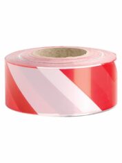 Zebra Warning Tape Red And White