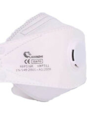 Foldable FFP3V Mask White Valve Non Medical
